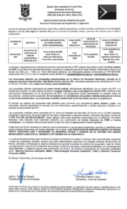 AVISO RFP 5 2026 27 FARO DE RINCON